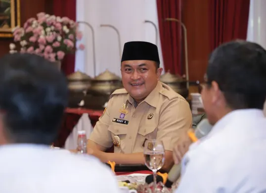 Bupati Bogor, Rudy Susmanto sebut peningkatan ekonomi Kabupaten Bogor bisa meningkat karena adanya program MBG. (Sumber: Pemkab Bogor)