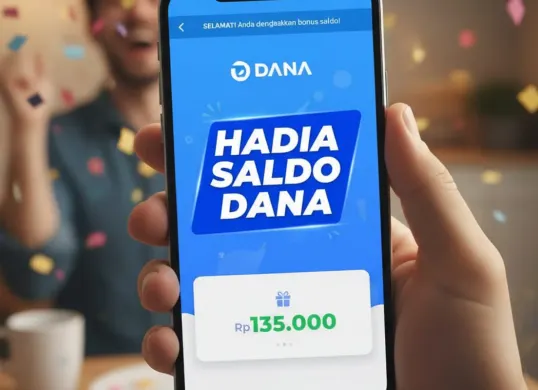 Ilustrasi dapat saldo DANA gratis dari aplikasi penghasil uang. (Sumber: Poskota/AI Generated)