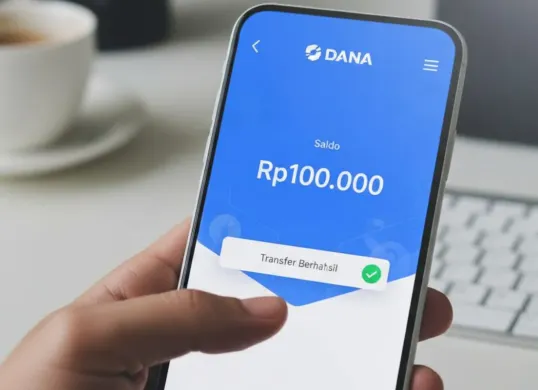 Ilustrasi mendapat saldo DANA gratis Rp100.000. (Sumber: Poskota/Gemini AI)
