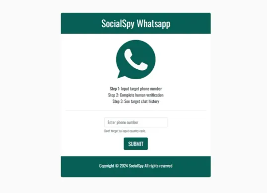 Aplikasi Social Spy WhatsApp digunakan untuk menyadap akun WhatsApp orang lain. (Sumber: Social Spy WhatsApp)