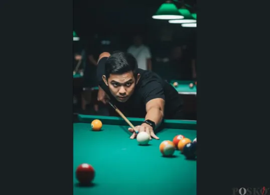 Ubah Foto Kamu Sedang Main Billiard Pakai Gemini AI, Hasil Keren dan Realistis (Sumber: TikTok/@matiasberniee)