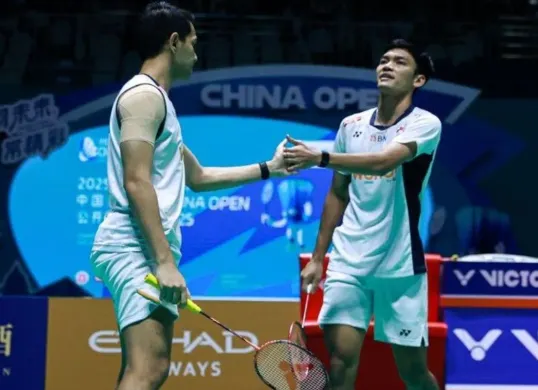 Fajar Alfian dan Muhammad Shohibul Fikri tampil solid (Sumber: Dok/PBSI)