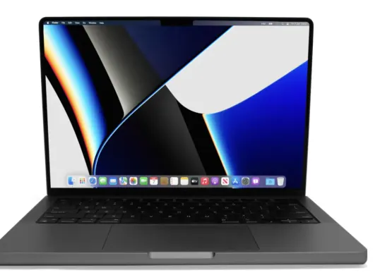 Apple MacBook Pro 14 inci dengan chip M5 menghadirkan lompatan besar dalam performa AI dan efisiensi energi, menjadi simbol era baru komputasi cerdas di lini Mac. (Sumber: Dok/Apple)