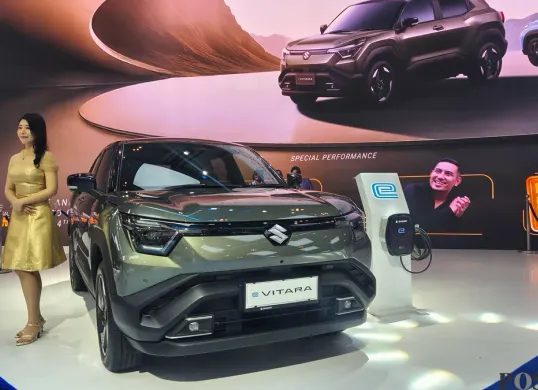 Suzuku e-Vitara sebelumnya telah diperkenalkan saat GIIAS 2025 pada Juli lalu. (Sumber: Poskota/Erwan Hartawan)