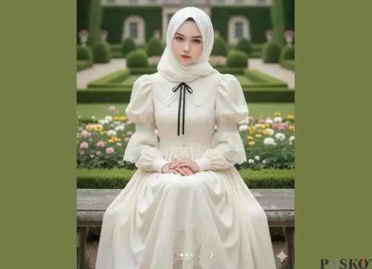 Edit Foto di Taman Bergaya Eropa Aesthetic Pakai Gemini AI, Hasilnya Realistis (Sumber: TikTok/@lls220)