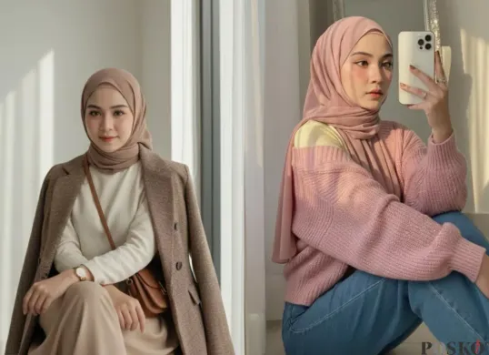 Contoh Prompt Gemini AI untuk Edit Foto OOTD Elegan dan Mirror Selfie (Sumber: TikTok/v3catt)