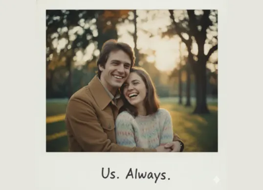 Gemini AI ubah prompt jadi foto couple romantis dalam hitungan detik. Simak panduan lengkap dan contoh prompt terbaik untuk hasil estetik ala polaroid. (Sumber: Gemini AI)