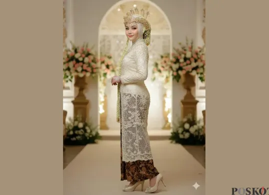 Edit Foto Pakai Kebaya Sunda di Gedung Mewah di Gemini AI (Sumber: TikTok/@lls220)