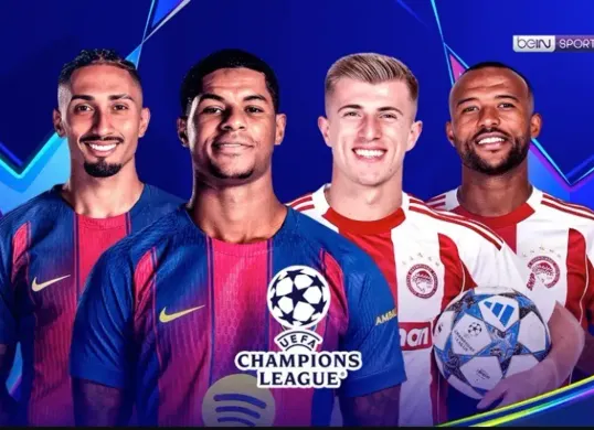 Cek link live streaming Barcelons vs Olympiacos pada matchday ketiga Liga Champions 2025/2026 (Sumber: Vidio.com)