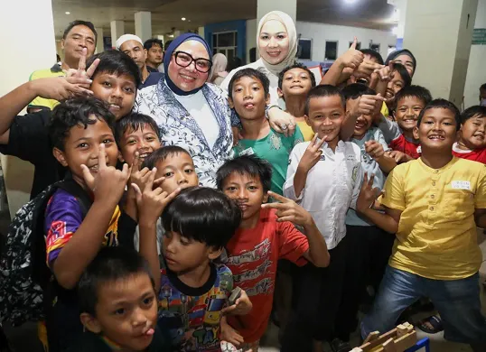 Wakil Ketua DPRD Jakarta, Rany Mauliani menyosialisasikan stunting di Rusunawa Jatinegara Barat, Jakarta Timur. (Sumber: Dok. Sekretariat DPRD Jakarta)
