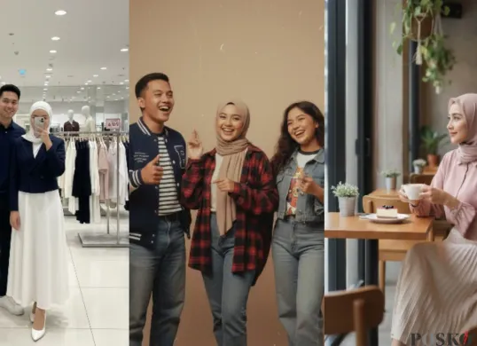 Hasil edit foto berbagai konsep dan gaya pakai prompt Gemini AI. (Sumber: Gemini AI)