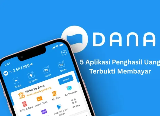Cuan dari rumah dengan 5 aplikasi penghasil uang berikut. (Sumber: Istimewa)