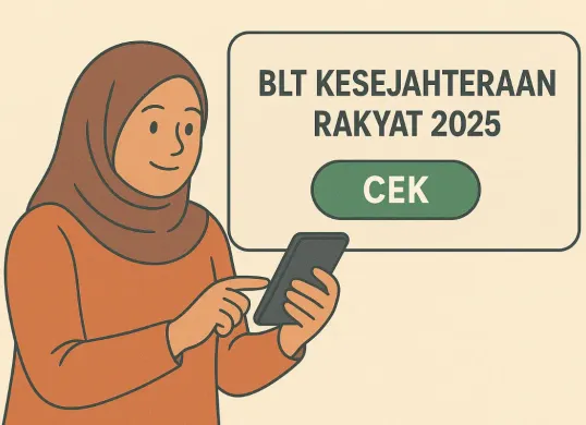 Ilustrasi cek BLT Kesejahteraan Rakyat 2025. (Sumber: Poskota/ChatGPT)