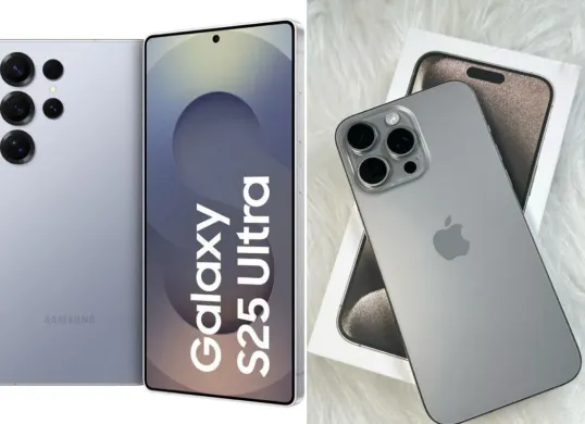Samsung Galaxy S25 vs iPhone 15 (Canva Edit)