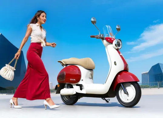 Yadea OVA dikembangkan khusus untuk menunjang mobilitas perempuan modern di Indonesia. (Sumber: Dok Yadea)