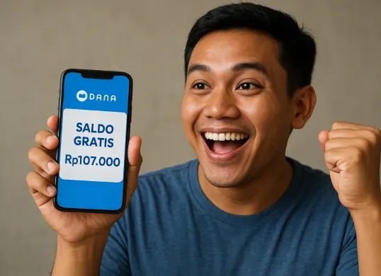 Ilustrasi klaim saldo DANA gratis dari aplikasi penghasil uang. (Sumber: Poskota/ChatGPT)