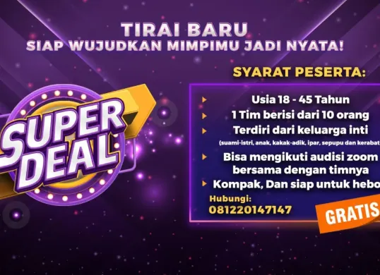 Program MNCTV, Super Deal Indonesia. (Sumber: Dok. Istimewa)