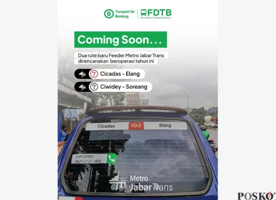 Pemerintah Provinsi Jawa Barat Siapkan 2 Feeder Metro Jabar Trans Baru, Ini Rutenya (Sumber: Instagram/transportforbandung)