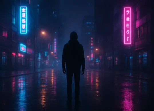 Contoh prompt Gemini AI untuk edit foto sendiri di tengah malam yang hasilnya dramatis dan keren (Sumber: AI)