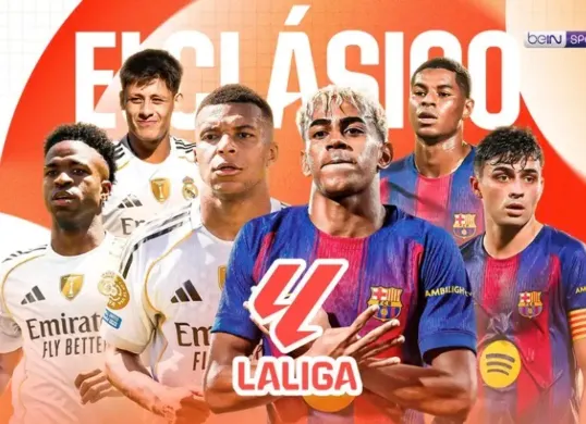 El Clasico: Real Madrid vs Barcelona kick-off hari ini Minggu, 26 Oktober2025  pukul 22.15 WIB (Sumber: Vidio.com)