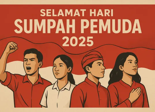 Contoh ucapan Selamat Hari Sumpah Pemuda yang bisa dibagikan untuk media sosial (Sumber: AI)