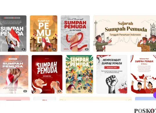 Download Ratusan Poster Sumpah Pemuda 28 Oktober, Bisa Diedit Sesuai Keinginan (Sumber: Canva/Edited Muhammad Ibrahim)