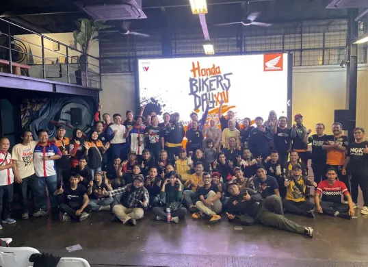 Komunitas Honda Jakarta–Tangerang mengikuti kegiatan Gas ke HBD 2025. (Sumber: Dok. WMS)