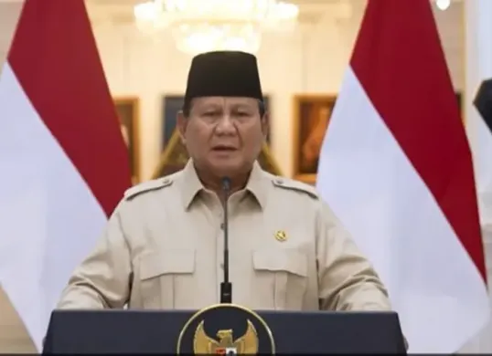 Presiden RI Prabowo Subianto saat ucapkan hari Sumpah Pemuda. (Sumber: Istimewa)