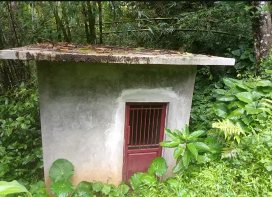 Bangunan sarana Irpom di Desa Padahayu, Kecamatan Cikedal, Pandeglang mangkrak. (Sumber: Istimewa)