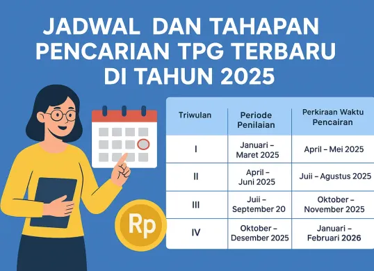 Jadwal serta tahap penyaluran TPG 2025 terbaru yang akan segera cair.
(Sumber: AI)