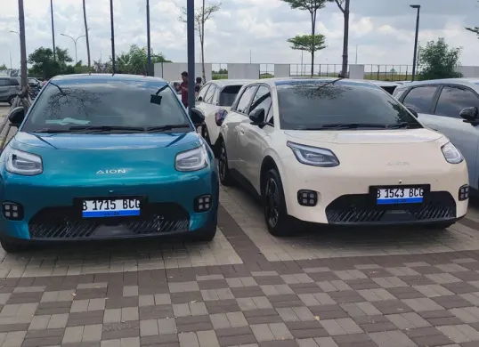 GAC Aion Indonesia menargetkan produksi lebih dari 2.000 unit Aion UT hingga akhir 2025. (Sumber: Poskota/Erwan Hartawan)