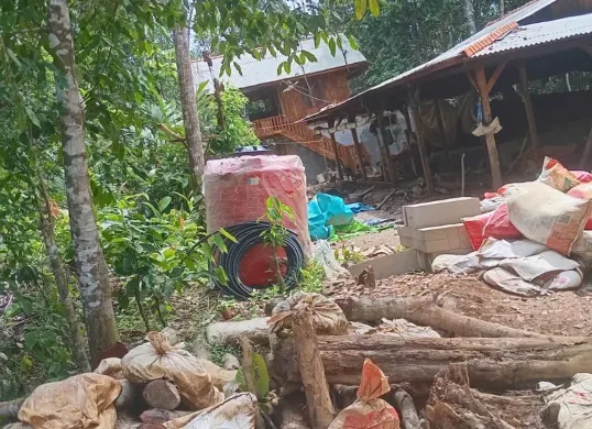 Salah satu lokasi tambang emas di Desa Mangkualam, Kecamatan Cimanggu, Pandeglang. (Sumber: Istimewa)