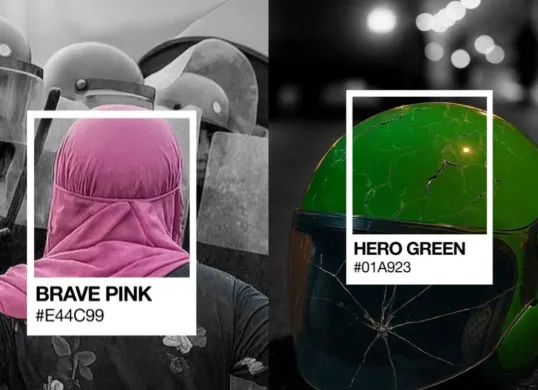 Asal usul Brave Pink dan Hero Green yang viral di medsos. (Sumber: X/@anyyyqzsr)