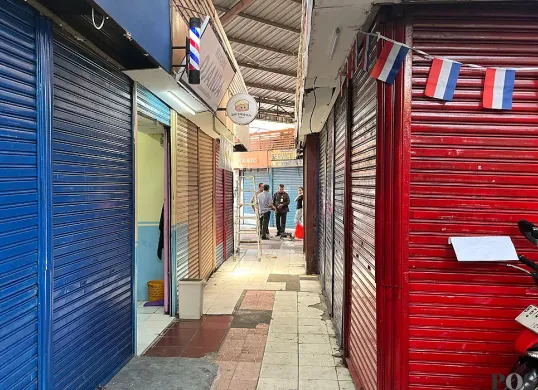 Situasi di Plaza 2 Blok M, Kebayoran Baru, Jakarta Selatan, yang sepi aktivitas pedagang pada Rabu, 3 September 2025. (Sumber: POSKOTA | Foto: M Tegar Jihad)