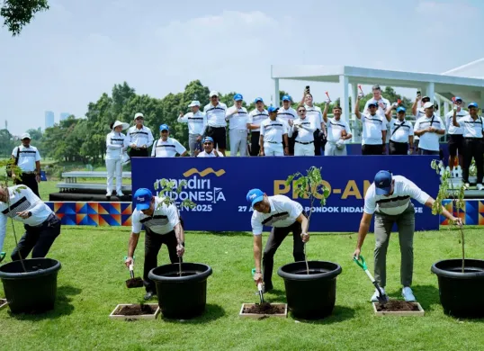 Bank Mandiri lewat Livin' Planet menamam 559 berbagai jenis pohon. (Sumber: Dok. Bank Mandiri)