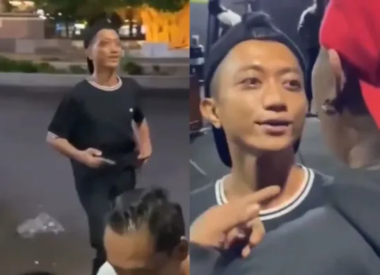 Video viral Ahmad Husein, mantan inisiator aksi demo gulingkan Pati dikepung massa, kini dicap "penghianat" oleh warga. (Sumber: tangkapan layar)