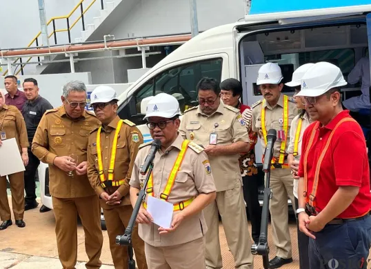 Gubernur Jakarta, Pramono Anung di IPA Pesanggrahan, Jakarta Selatan, Selasa, 9 September 2025. (Sumber: Poskota/Muhammad Tegar Jihad)
