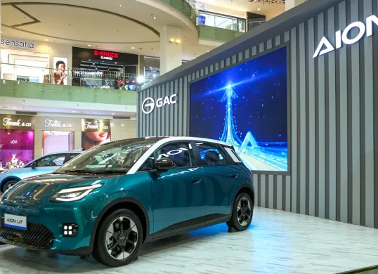 GAC Indonesia resmi merilis AION UT, mobil listrik hatchback dengan harga mulai Rp325 juta. (Sumber: GAC Indonesia)