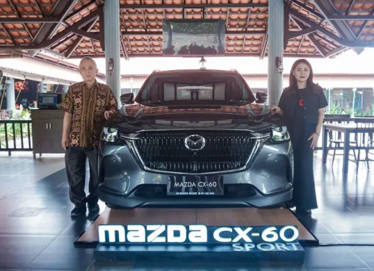 Mobil Mazda CX-60 Sport resmi hadir di Medan dengan desain sporty, fitur lengkap, dan harga Rp709,8 juta. (Sumber: Dok. Mazda Indonesia)