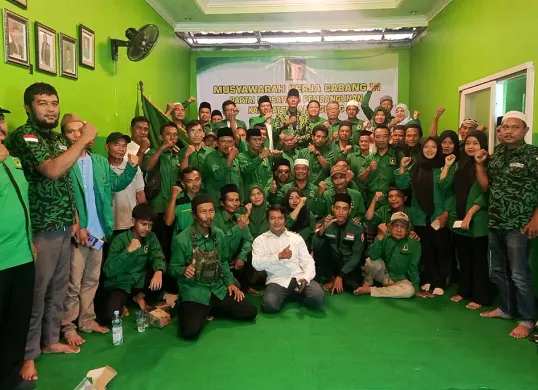 DPC PPP Pandeglang mendukung Mardiono di Muktamar X. (Sumber: Istimewa)