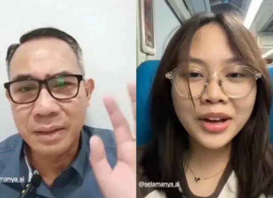 Video AI viral percakapan dengan orang yang sudah meninggal. (Sumber: tangkapan layar)