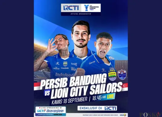 Jadwal Pertandingan Persib Bandung vs Lion City Sailors Live di RCTI (Sumber: Instagram/rctisports)