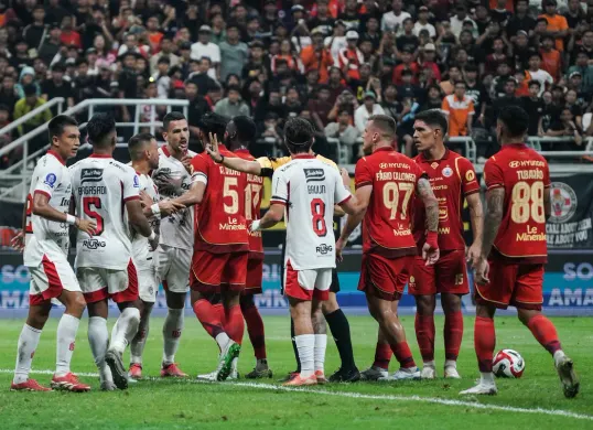 Potret pemain Persija dan Bali United di BRI Super League 2025/2026. (Sumber: Poskota/Bilal Nugraha Ginanjar)