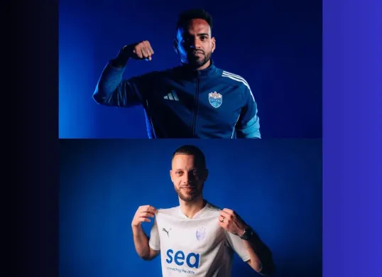 Anderson Lopes dan Bart Ramselaar pemain Lion City Sailors FC (Sumber: Lion City Sailors FC)