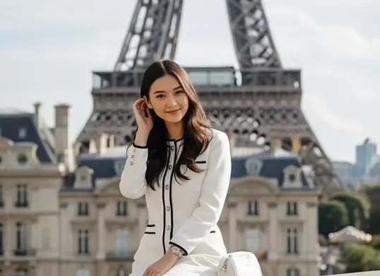 Cara membuat foto liburan di luar negeri dengan menggunakan Gemini AI. (Sumber: TikTok/@ndymo_)