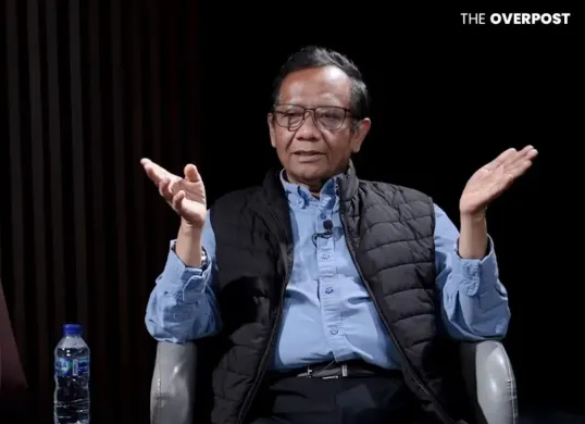 Mahfud MD dalam podcast Leon Hartono. (Sumber: tangkapan layar)