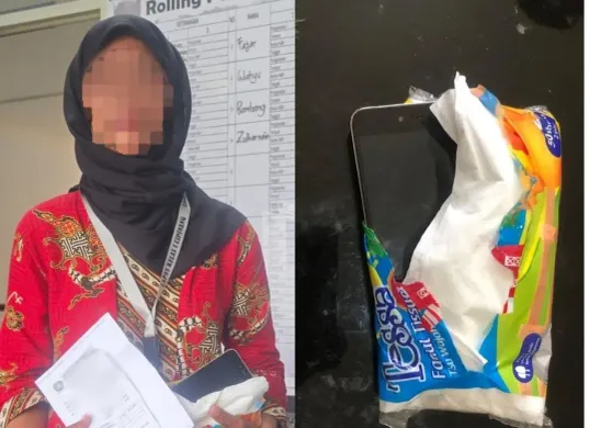 Petugas Lembaga Pemasyarakatan (Lapas) Kelas I Cipinang menggagalkan penyeludupan telepon genggam ke dalam lapas dengan modus menyamarkannya dalam kemasan tisu kecil, pada Senin, 15 September 2025. (Sumber: Lapas Kelas I Cipinang)