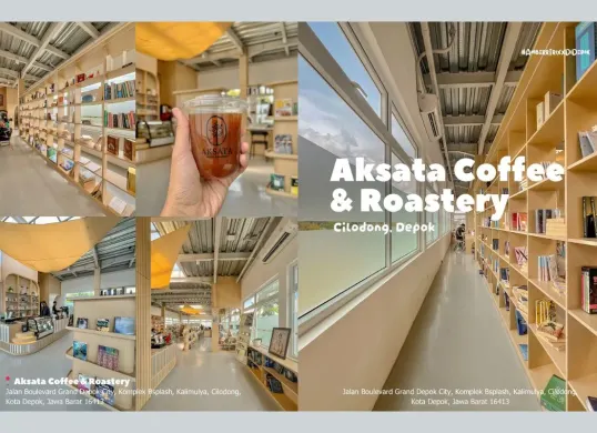 Aksata Coffee & Roastery Depok (Sumber: Instagram/@amberrtrixx & aksata.coffee)