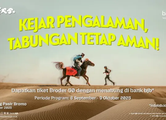 Promo Bromo Desert Race – 50 (BRODER50) dari bank bjb. (Sumber: Dok. bank bjb)