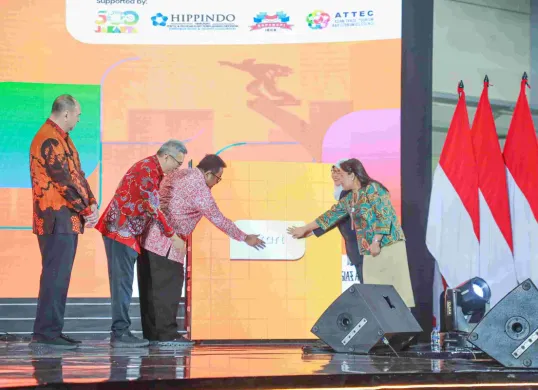 Wakil Gubernur Jakarta, Rano Karno membuka JITEX 2025 di JICC, Jakarta Pusat, Rabu, 17 September 2025. (Sumber: Dok. Kominfo Pemprov Jakarta)